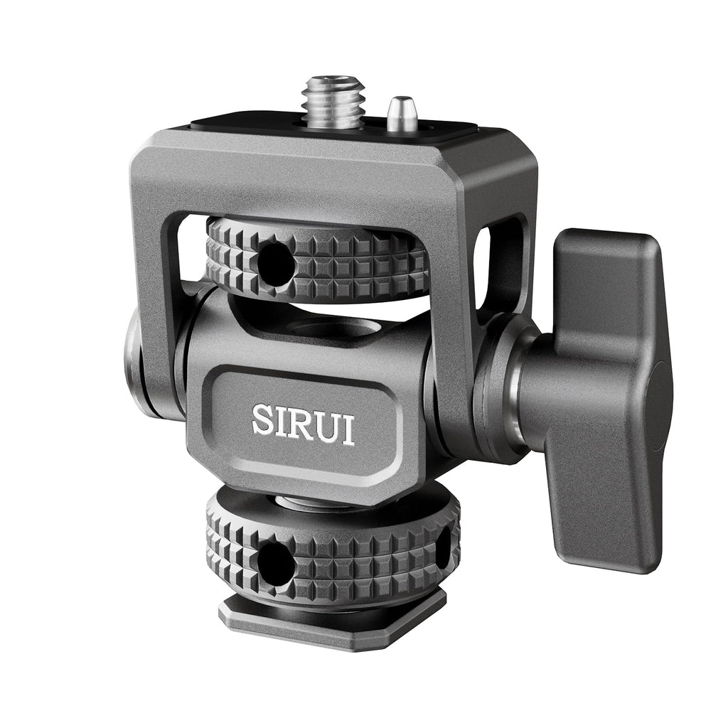 SIRUI Camera Monitor Mount with Cold Shoe, Swivel 360°and Tilt 180°Adjustable DSLR Field Monitor Mount, Compatible with 5" and 7" Monitor, SC-MC Cold Shoe Mount