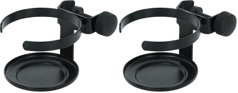 Gator Frameworks Microphone Stand Drink Holder Holds Beverage, Single Cup Clamp (GFW-SINGLECUP) (Pack of 2) 1 Count (Pack of 2)