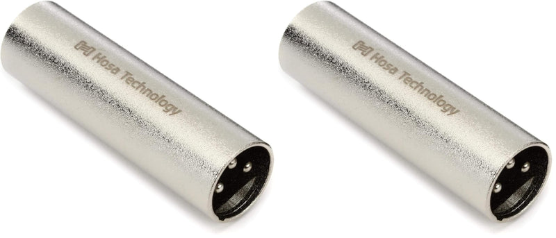 [AUSTRALIA] - HOSA GXX-144 XLR3M to XLR3M Gender Changer (Pack of 2) 1 Count (Pack of 2) 