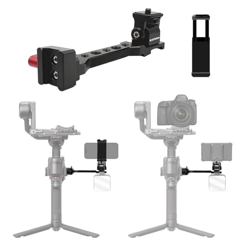 Aluminum Monitor Mount Phone Handle Compatible for DJI RS5-RS2 Serie Gimbal