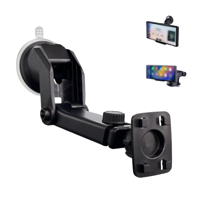 [AUSTRALIA] - Flexible Dashboard Suction Cup Bracket Mount for Carplay Screen Monitor, Compatible with Most 7Inch 9Inch 9.3 Inch 10.26 Inch Portable Monitor Cell Phone Windshield Suction Cup Mount Holes Bracket 