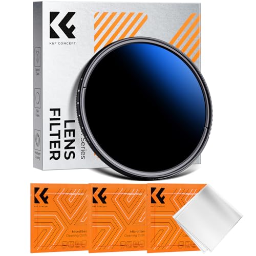 K&F CONCEPT 62mm Variable ND2-2000 (1-11 Stops) ND Camera Lens Filter
