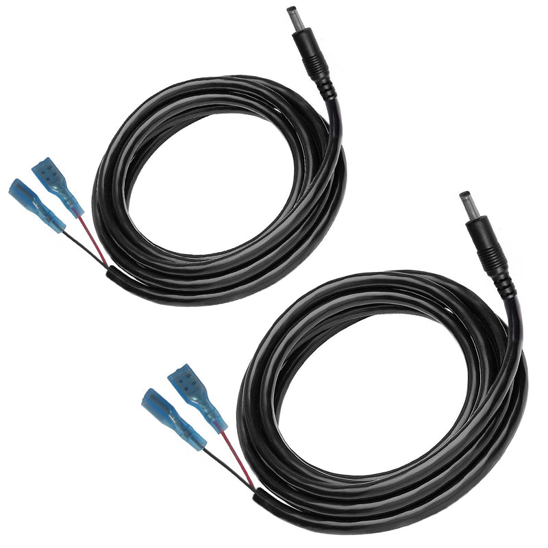 Trail Camera Power Cable, 5.5x2.1mm DC, Compatible with Stealth Cam, Spypoint, Moultrie, Browning, Wildgame Innovations, Muddy, Black Gate, Covert WC20, etc., 79"(2PC) 2-pack