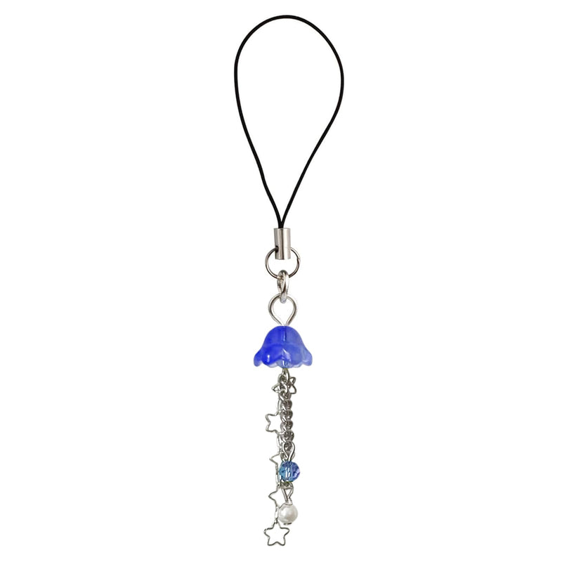Jellyfish Phone Charm,Y2K Beaded Phone Strap Cute Jelly Phone Charms Aesthetic Cell Phone Accessories Chain for Women Girls Dark Blue