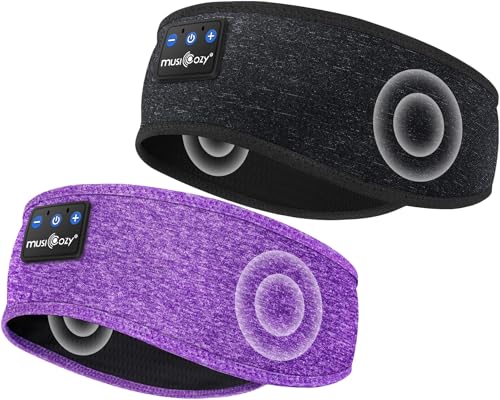 MUSICOZY Sleep Headphones Wireless Bluetooth Headband, Music Sports Sleeping Headband Headphones for Workout, Jogging, Yoga