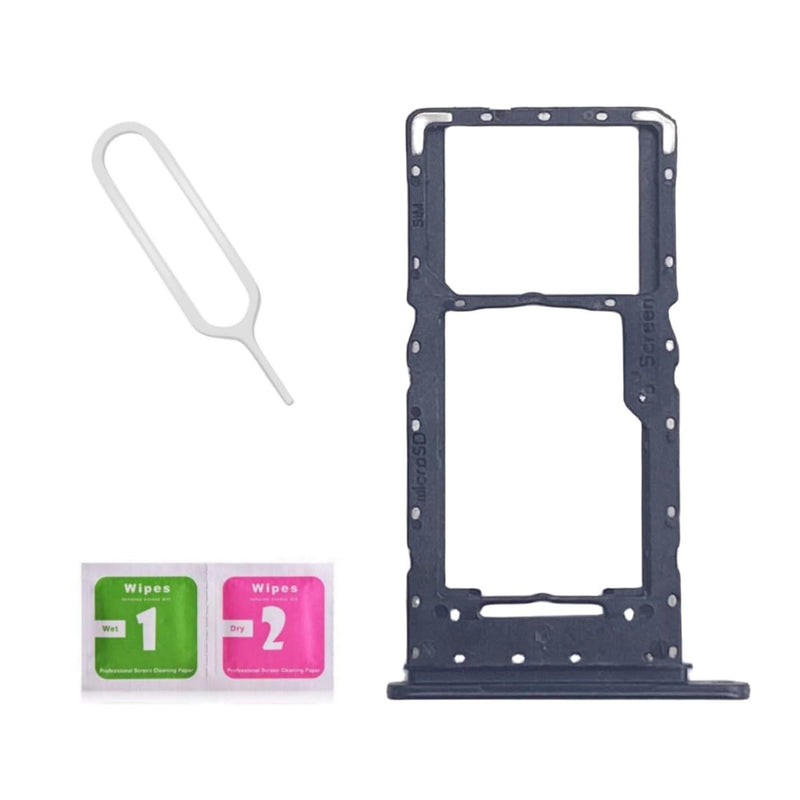 Dual SIM Card Tray Slot Holder Replacement for Samsung Galaxy A14 5G 2023 SM-A146U with Sim Card Tray Open Eject Pin and SD Card Tray Black US Version