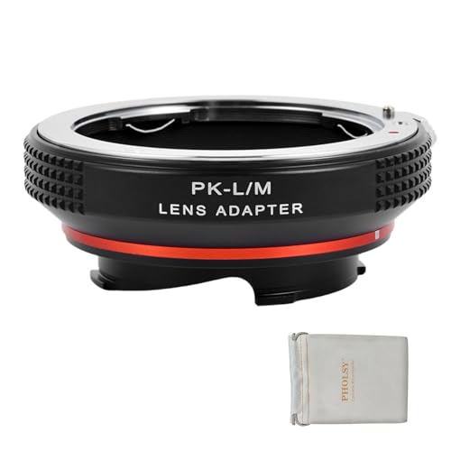 PHOLSY Lens Mount Adapter Compatible with Pentax K Lens and Leica M Camera Pentax K to Leica M