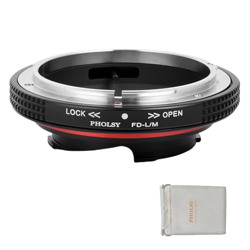 PHOLSY Lens Adapter Compatible with Canon FD FL Lens and Leica M Camera Canon FD to Leica M