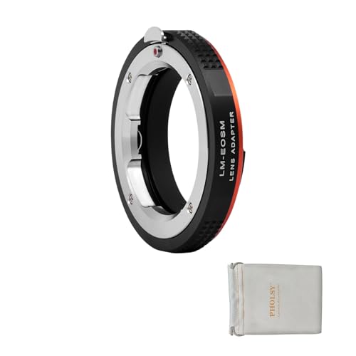 PHOLSY Lens Mount Adapter Compatible with Leica M Lens to Canon EF-M Camera Leica M to EOS M