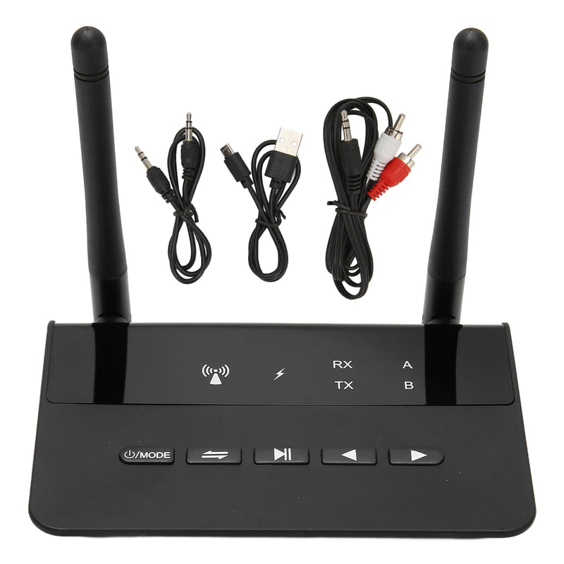 Bluetooth5.2 Transmitter Receiver, 2 in 1 200ft Long Range Audio Adapter with CSR Chip, Low Latency Dual Connection Bluetooth Adapter for Speaker Car
