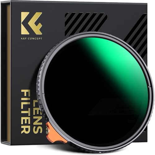 K&F CONCEPT 40.5mm Side Lever Variable ND Lens Filter ND2-400 (1-9 Stops)