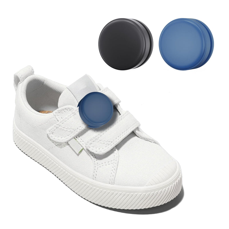 2 Pack AirTag Holder for Kids Shoelaces, Hidden Silicone Air Tag Case Holder for Children Shoes Shoestring (Black, Dark Blue) black+dark blue