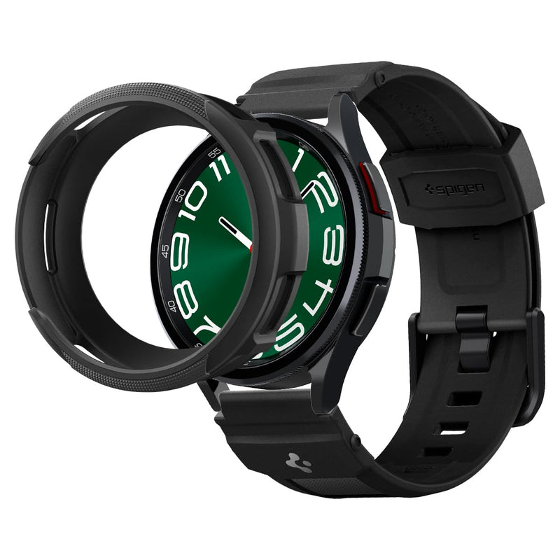 Spigen Liquid Air and Rugged Band Designed for Samsung Galaxy Watch 6 Classic 47mm - Black
