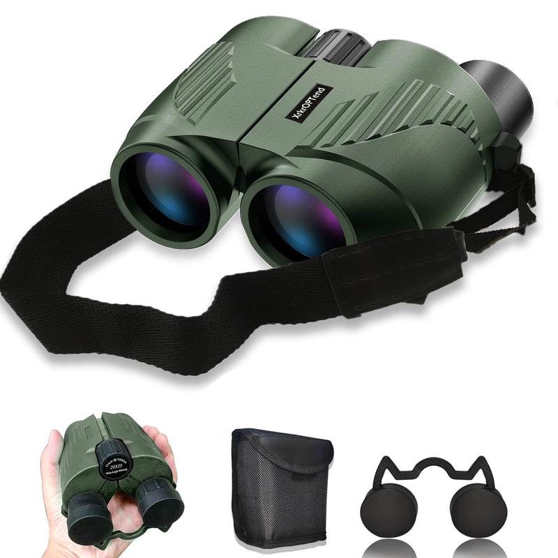 [AUSTRALIA] - 20x25 Compact Binoculars with Strap for Kids and Adults, Sharp Clear, Mini Low Weight Binoculars for Bird Watching,Hiking Outdoor, Cruise Ship,Concert Green 