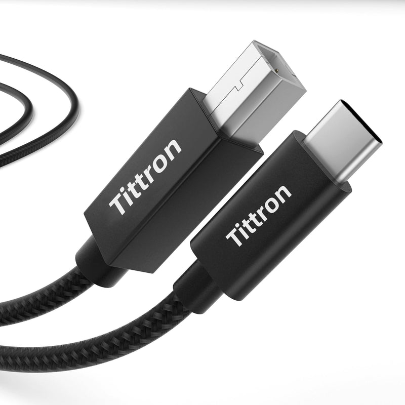2.0m USB-C to Type-B MIDI Interface Cable for MIDI Keyboards/Controllers - MIDI-CB200, Metal