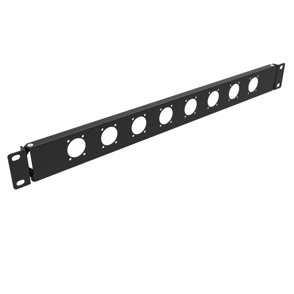 1U Hinged Rack Panel 8D XLR HDMI Audio Rack Mount Panel for 19 inches Rack Mount (1U8D)