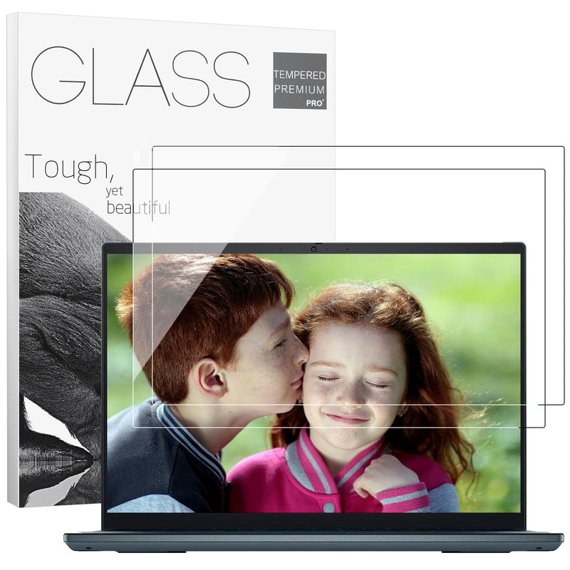 2Pack 15.6" Universal Laptop Screen Protector Tempered Glass Compatible with HP/Dell/Acer/ASUS/Samsung/Lenovo/MSI/Toshiba/LG/Razer Blade 16:9 Aspect Ratio Screen, Bubble Free,Anti Scratch Ultra-Clear Tempered Glass Film