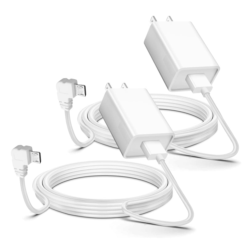 2 Pack 13FT Power Adapter Plug Charger for Arlo Pro and Arlo Pro 2, Arlo Q,Arlo Essential Spotlight, Arlo GO Indoor Camera(not for Go 2), Wyze Cam Pan v3 v2,Blink Mini Charging Cord Cable Replacement 2-Pack 13.2ft