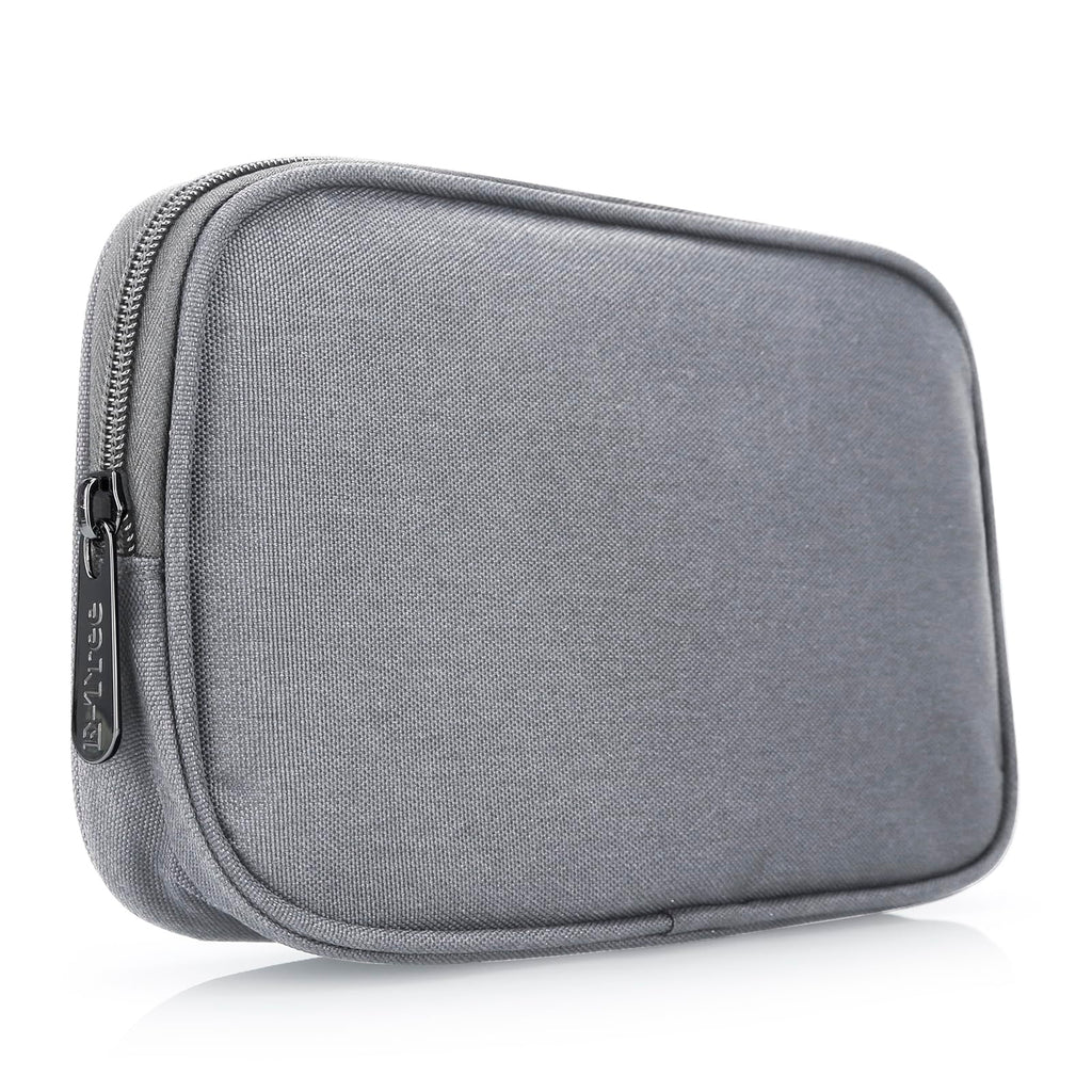 Travel Case Organizer for Small Electronics and Accessories,Tech Bag, Travel Essentials for Mouse, Cord, Charger, Phone, Earphone, Power Bank, Hub, Toiletries, Cosmetics, Personal Items (Grey) Grey