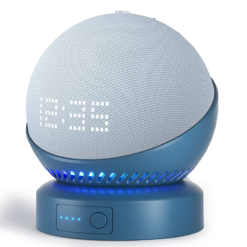 Battery Base for Echo d0t 5th Generation Portable Echo D0t 4th Generation and Homepod Mini Battery Stand Accessories (Blue) Blue