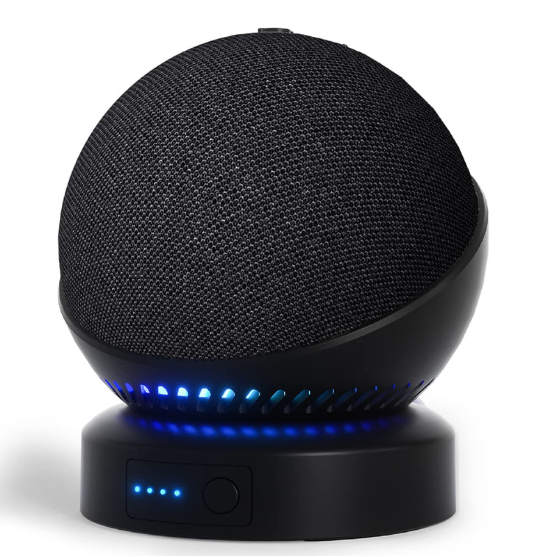 [AUSTRALIA] - Battery Base for Echo dot 5th Generation Portable Echo Dot 4th Generation and Homepod Mini Battery Stand Accessories, not Including speaaker (Black) Black 