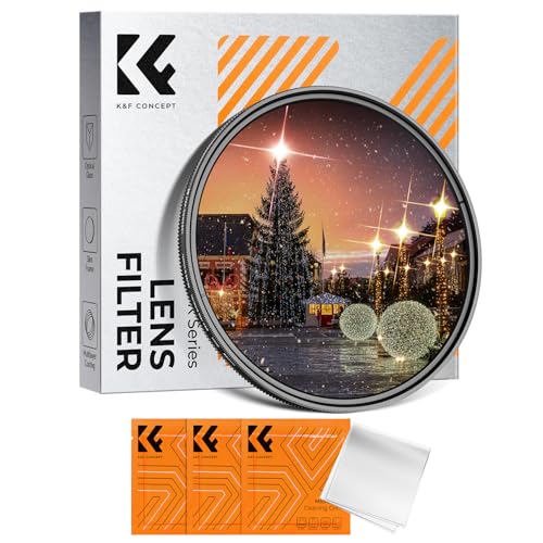K&F CONCEPT 55mm Variable Star Starburst Filter 4 8 Points
