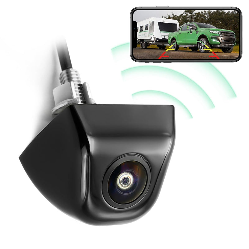 GreenYi WiFi Car Wireless Backup Camera, GreenYi 5G 720P HD Car Rear View Reverse Camera for iPhone iPad Android Smart Phone Tablet with 170 Degrees Wide Viewing Angle