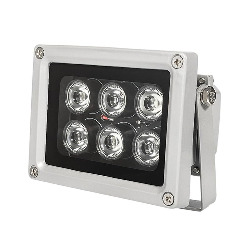 Night Vision IR Illuminators 940nm Invisible 6-LEDs Infrared Light IP65 Water-Resistant Outdoor Floodlight for Security Cameras (940nm IR, 90° Angle for 4mm Lens) 940nm IR, 90° Angle for 4mm Lens
