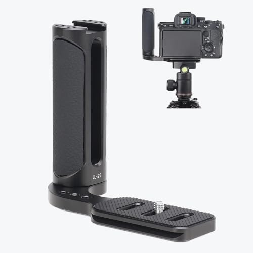 Camera Universal Side Handle Grip, Cold Shoe Mount, Ergonomic Design for DSLR and Mirrorless Cameras