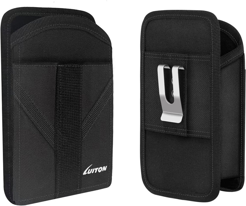 [AUSTRALIA] - Zebra TC77 TC70 Scanner Holster Carrying Case Pouch Compatible with Zebra TC75, TC70x, TC70, TC72, TC77 Handheld Barcode Touch Mobile Computer,Scanner Case Holder with Clip and Belt Loops（2 Pack） 2pack normal style 
