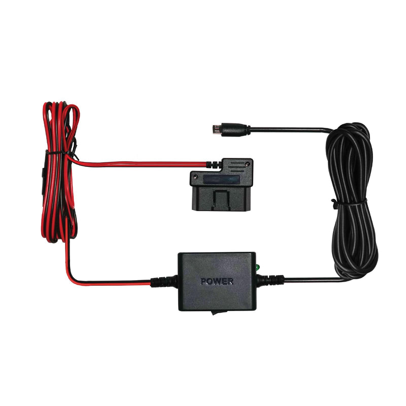 Cobra 2.5A DIY Hardwire Kit Designed for Cobra and Drive HD Products | OBDII Port to Micro-USB, 15ft Cable, Intelligent Power Management, Enables Parking Mode and Motion Detection Feature OBD-II Power Adapter