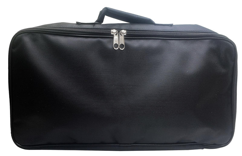 Portable Gig Bag Effect Pedalboard Carry Bag 18 x 9 x 3 Inch for Small Guitar Effects Pedal Board Black