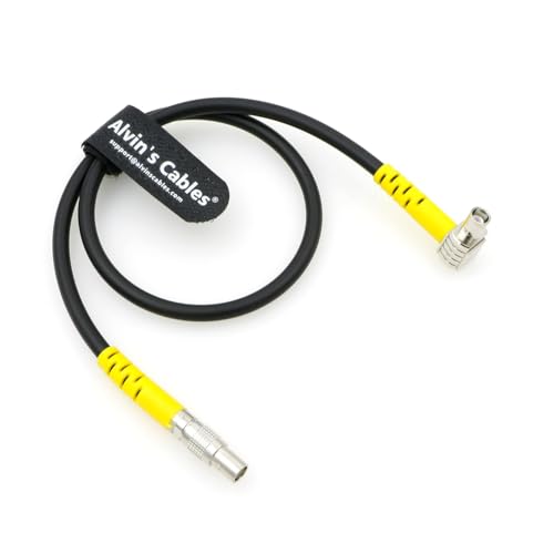 Alvin's Cables MVF-2 Viewfinder Cable for ARRI Alexa Mini LF Camera Right Angle 1 Pin Male to Male 19.7in/50cm straight to right angle 19.7in
