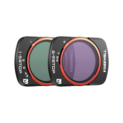 Freewell VND 1-5 Stop, 6-9 Stop Filters 2-Pack for Pocket 4/3/Xtra Muse 1-5 Stop & 6-9 Stop Pocket 3