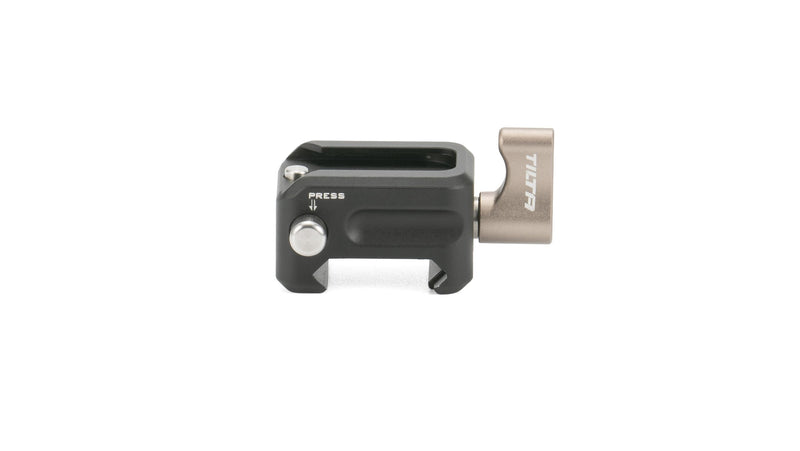 [AUSTRALIA] - Tilta NATO Clamp to Cold Shoe Adapter – Black | NATO Connection | Cold Shoe | Safety PIN | Adjustable | Lightweight & Durable | TA-NTC-CSA-B 