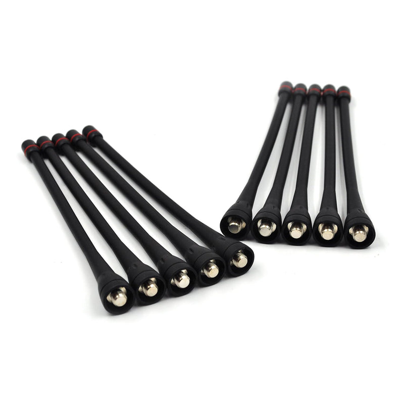 (10-Pack) FA-SC57U UHF 400-470MHz Whip Antenna for ICOM IC-F4 IC-F21 IC-F24 IC-F25 IC-F26 IC-F4000 IC-F4001 IC-F4002 IC-F4003 IC-F4029 IC-F4101 Two Way Radio