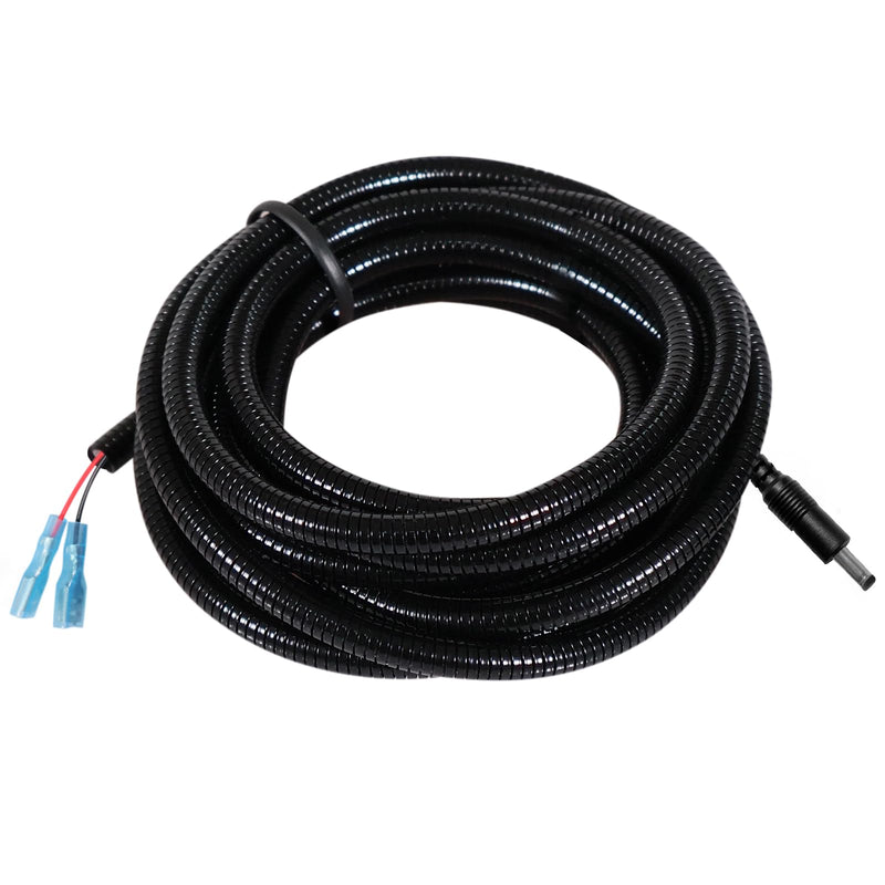 Durable Chew-Resistant Power Cable for Trail Cameras, Compatible with Stealth Cam, Spypoint, Moultrie, Browning, Wildgame Innovations, Muddy, Covert WC20, WC30, Black Gate, etc. 5.5x2.1mm DC Plug, 79" 5.5x2.1 mm End-Spade Connector