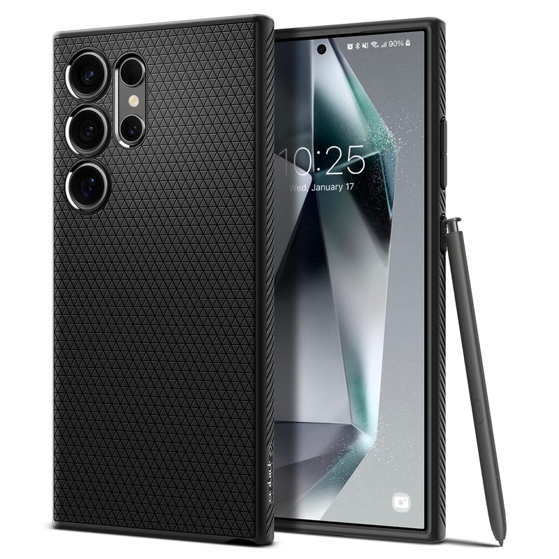 Spigen Liquid Air Designed for Galaxy S24 Ultra Case (2024), [Military-Grade Protection] - Matte Black