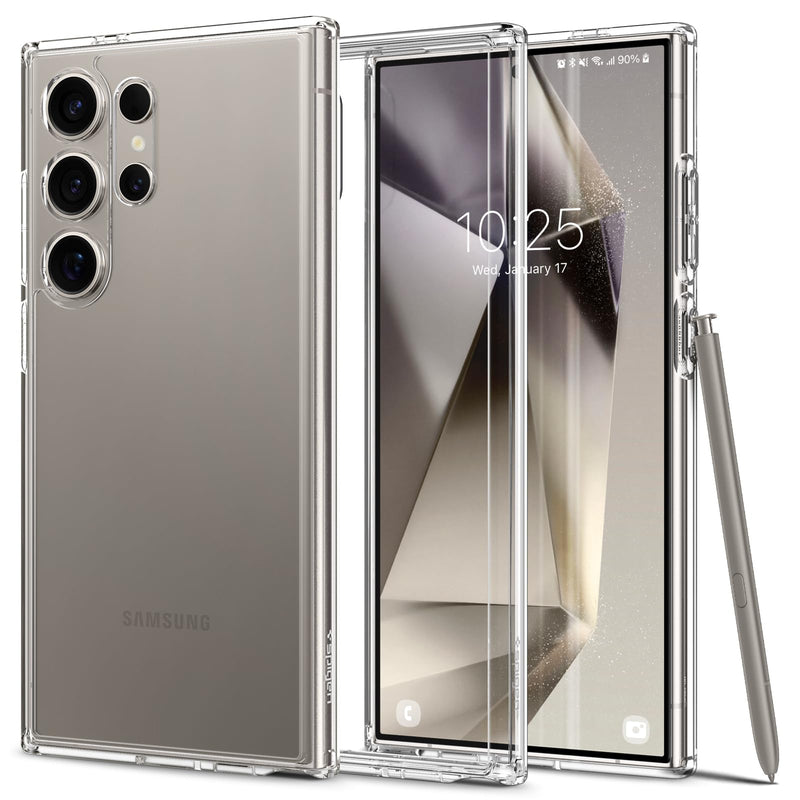 Spigen Ultra Hybrid Designed for Galaxy S24 Ultra Case (2024), [Anti-Yellowing] [Military-Grade Protection] - Crystal Clear