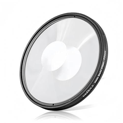GREEN.L 77mm Spiral Halo Camera Lens Filter Halo Swirl Filter