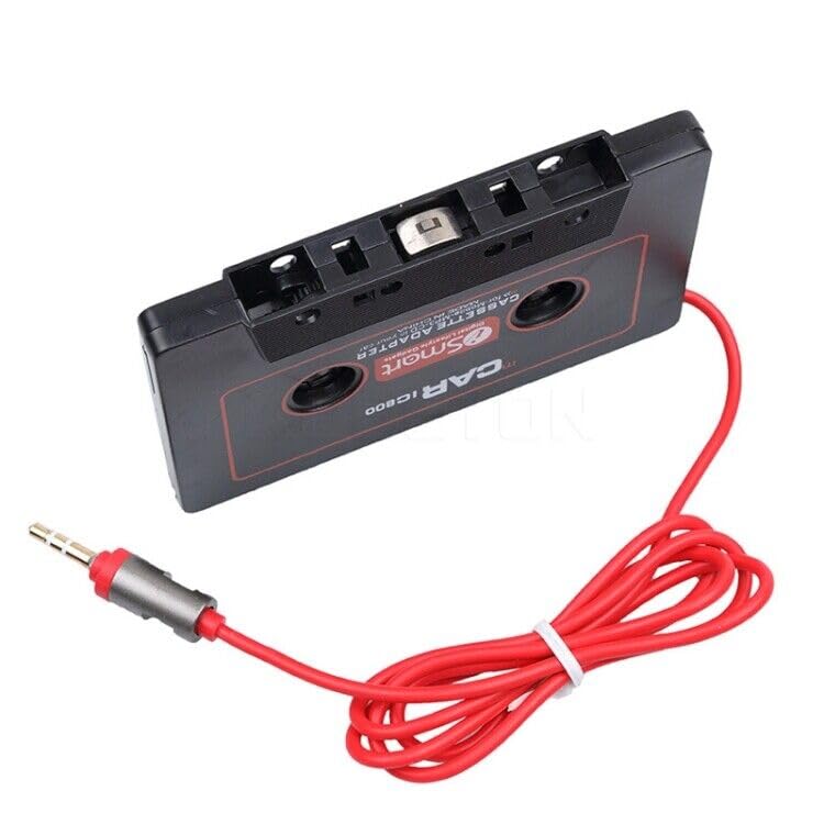 Aux Car MP3 Audio Cassette Adapter 3.5 MM Jack Headphones Connector Car Universal Audio Cable Tape Adapter for Car, Phone, MP3 ect.