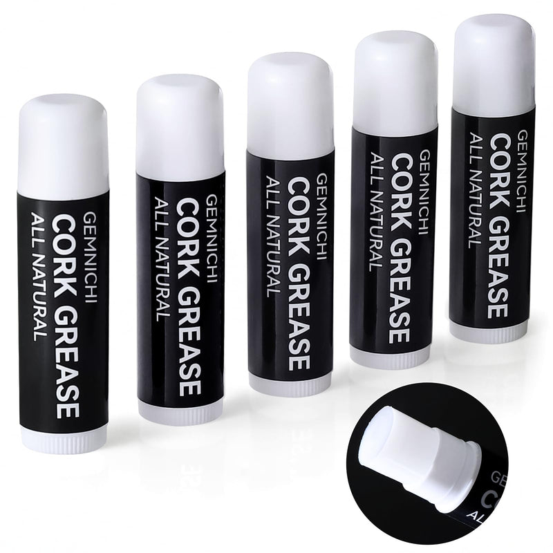 [AUSTRALIA] - Clarinet Cork Grease 5 Pack, All-Natural Cork Grease for Clarinet, Alto/Tenor Saxophone & Oboe Woodwind Instruments Accessories 