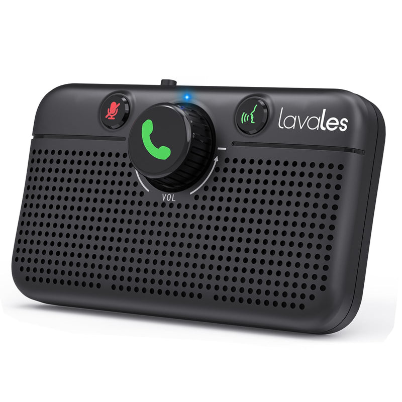 [AUSTRALIA] - Bluetooth 5.3 Car Speaker, Handsfree Cell Phone Automobile Speakerphones, Support Siri Google Voice Assistant/Motion AUTO ON, Bluetooth Visor Speakerphone Wireless Car kit 