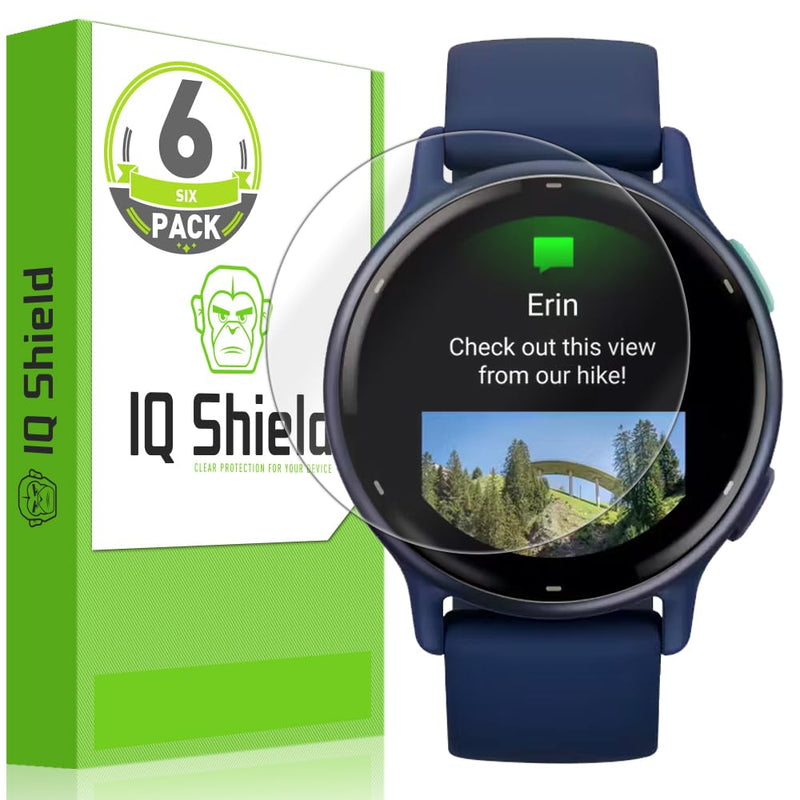 IQShield Screen Protector Compatible with Garmin Vivoactive 5 (6-Pack) Anti-Bubble Clear Film