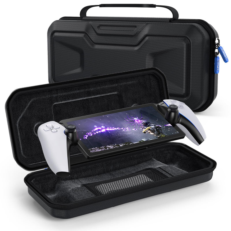 Carrying Case for Playstation Portal Accessories EVA Hard Shell Case Compatible with Ps Portal-Shockproof and Waterproof Black