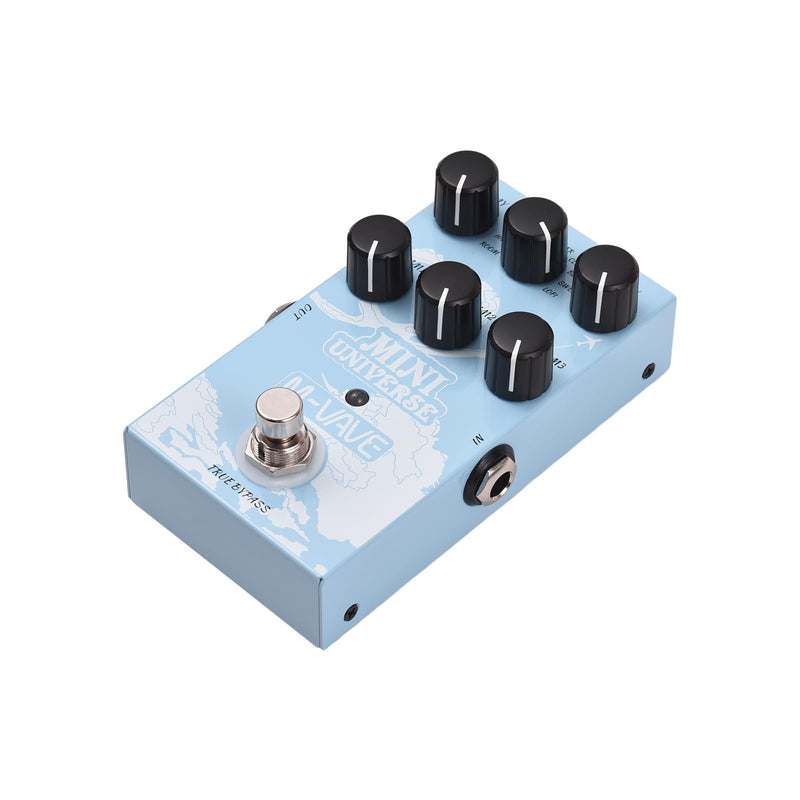 Guitar Effect Pedal Digital Reverb Pedal Digital Modeling Reverberation Effector with 9-Mode Reverb Selection for Guitar Bass - MINI-UNIVERSE,Reverberation Effector