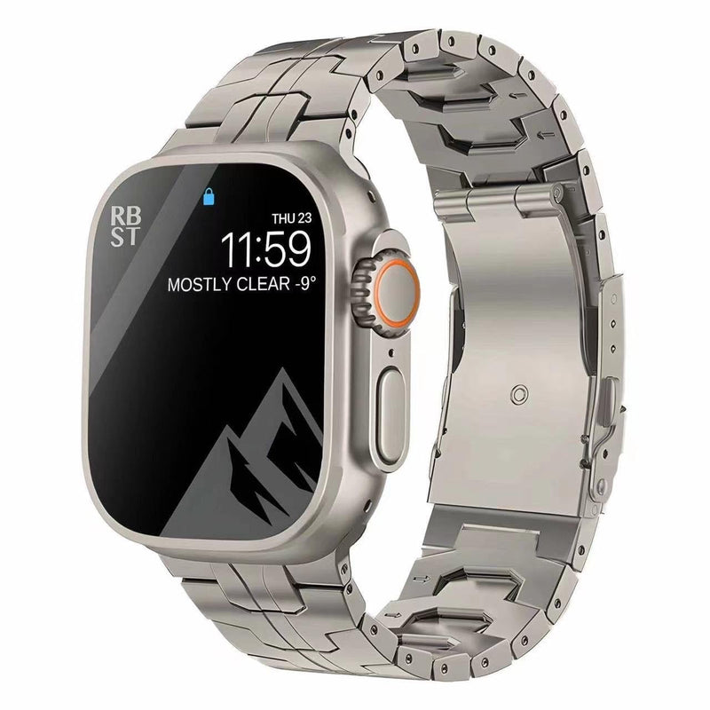 Titanium Band for Apple Watch Ultra 3 2 1 49mm Series 11 10 46mm | Metal Strap for iWatch Series Series 9/8/7/6/5/4/SE/3/2/1 45/44/42mm | Lightweight,Skin-Friendly,Durable,Fit wrist 5.9"-8.6" Titanium 49/46/45/44/42mm (series 3 2 1)