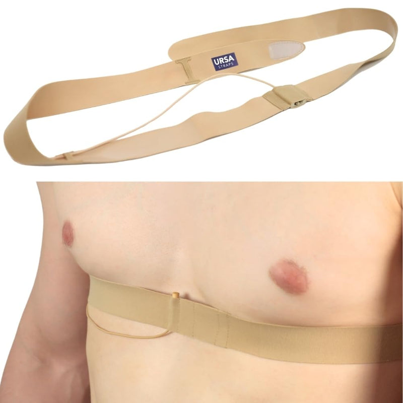 URSA Chest Straps: Low-Profile, Soft, Stretchy & Breathable Transmitter Straps for Location Sound, Theatre, Wedding Shoots & More (Beige) Beige