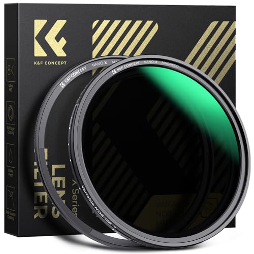 K&F CONCEPT 52mm Magnetic Variable ND Lens Filter ND8-ND128+Magnetic Ring