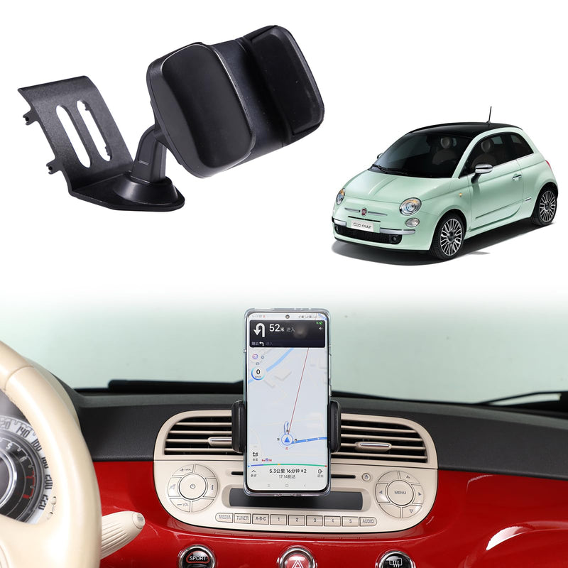 Car Air Vent Cell Phone Holder Compatible with Fiat 500 2010-2015 for Dashboard Air Vent Car Phone Holder Adjustable 360 Rotation Vent Clip Fits for All Smartphones Style C